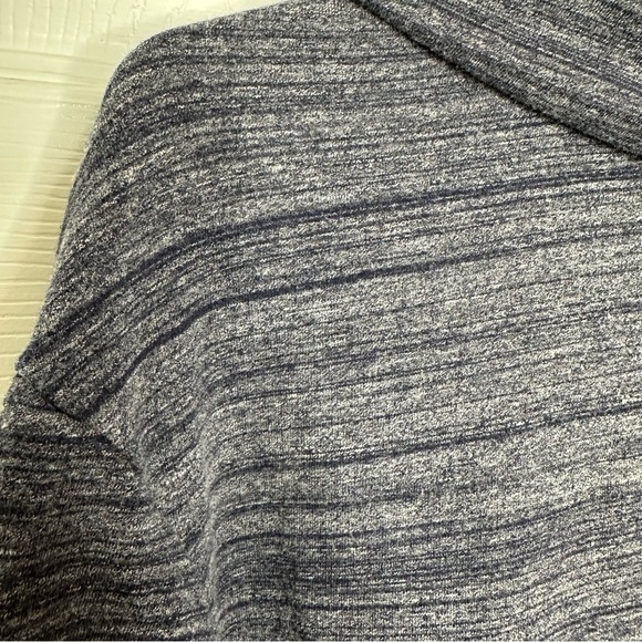 Merona Sweater Cowl Neck Blue & White Marled Size Medium - Picture 14 of 16